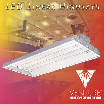 New DLC Premium LED Linear Highbay Luminaires By Venture Lighting